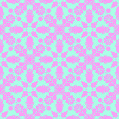 Pink and blue simple pattern with geometric form
