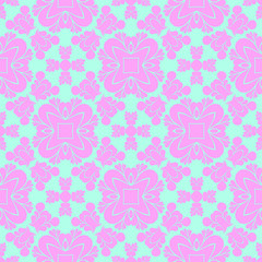 Pink and blue simple pattern with geometric form