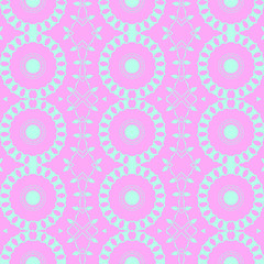 Pink and blue simple pattern with geometric form