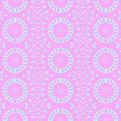 Pink and blue simple pattern with geometric form