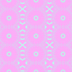 Pink and blue simple pattern with geometric form