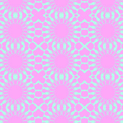 Pink and blue simple pattern with geometric form
