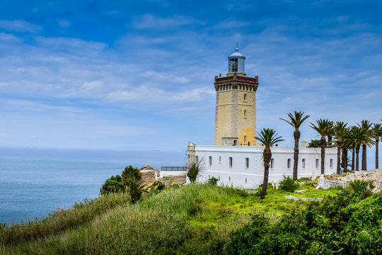 Panoramic View of Lighthouse  Cap Spartel, Tangier City, Morocco