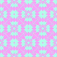 Blue pink beautiful pattern with floral element