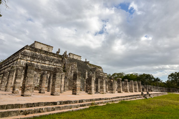 Fototapeta na wymiar Temple of the Warriors (Templo de los Guerreros) - Chichen Itza, Mexico