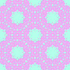 Pink and blue pattern with beautiful form