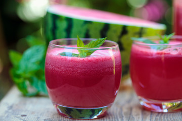Summer drink, watermelon juice