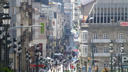 Vigo, city of Galicia.Spain - obrazy, fototapety, plakaty