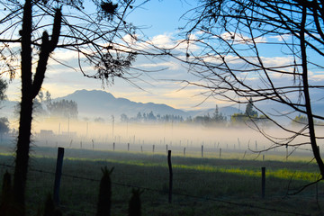 Amanece en el valle Cajamarquino