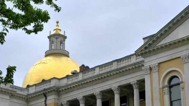 Massachusetts State Capitol Building In Boston