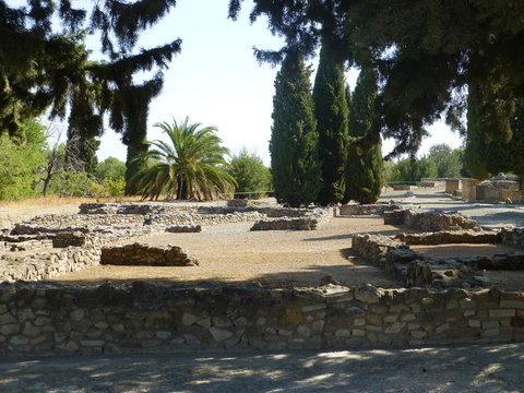 Roman ruins of Santiponce. Italica. Sevilla. Andalusia,Spain