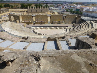 Roman ruins of Santiponce. Italica. Sevilla. Andalusia,Spain