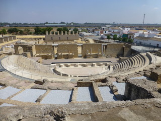 Obraz premium Roman ruins of Santiponce. Italica. Sevilla. Andalusia,Spain