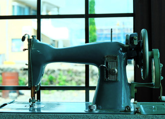 an old sewing machine