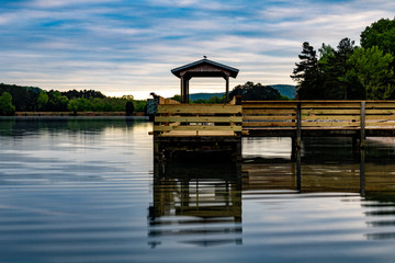 A Dock on the Madison County Public Lake in Gurley Alabama