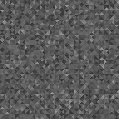Tiled pattern from triangles. Seamless abstract texture. Triangle multicolored background. Geometric wallpaper. Print for flyers, banners and textiles. Doodle for design. Black and white illustration