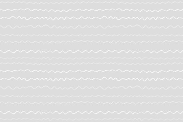 Seamless pattern with waves. Universal nautical texture. Abstract dinamic background. Doodle for design. Sea wallpaper. Black and white illustration