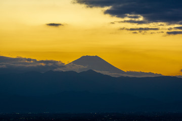 Mt. Fuji from Tokyo Japan