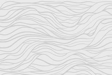 Monochrome waved pattern. Abstract texture with lines. Background with stripes and waves. Print for banners, posters, flyers and textiles. Black and white illustration