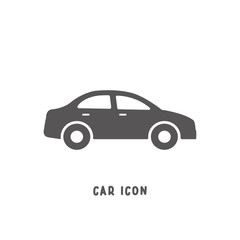 Car icon simple flat style vector illustration.