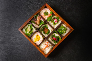 そうめん　japanese summer thin noodles (somen) 