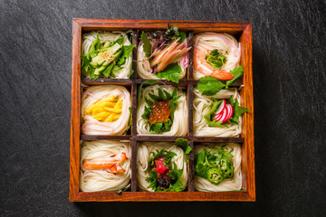 そうめん　japanese summer thin noodles (somen) 