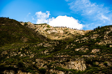 Beautiful Altai mountains in spring