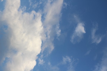 Fototapeta premium abstract white clouds on blue sky background