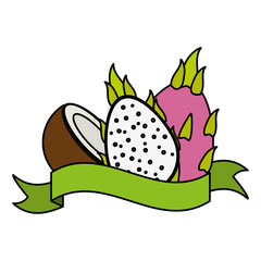 tropical fruits design