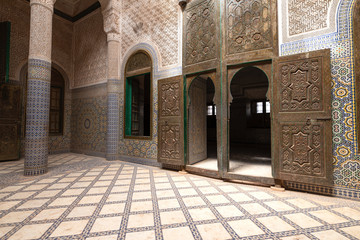 Beautiful design inside a kasbah in Morocco