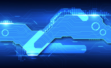 Abstract futuristic digital technology background. Illustration Vector