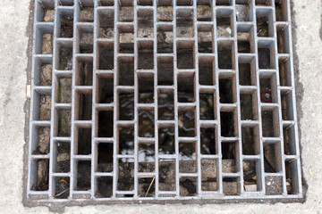 Steel grate drain 