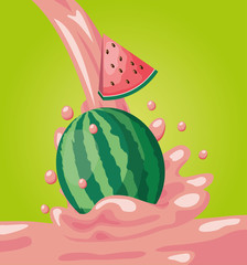 Fototapeta premium tropical fruits design