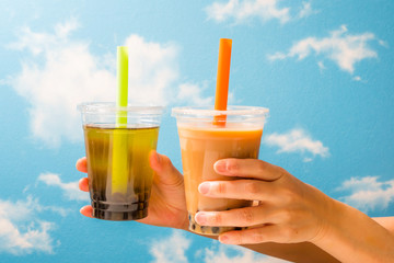 タピオカミルクティー Tapioca bubble milk tea