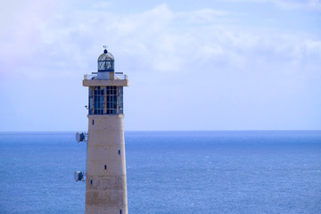 Fototapeta na wymiar Lighthouse of Morro Jable on Fuerteventura, Canary Islands, Spain.