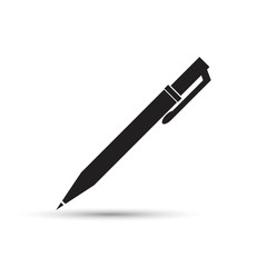 Pen icon illustration. Flat design style