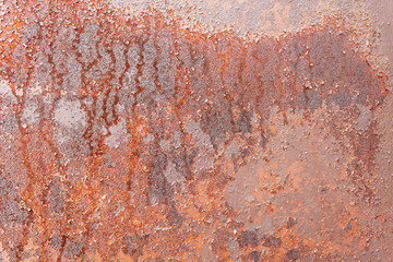 Reddish Old Weathered Corrugated Rusty Metal Texture