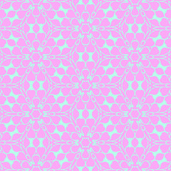 Pastel beauty pattern with floral elements