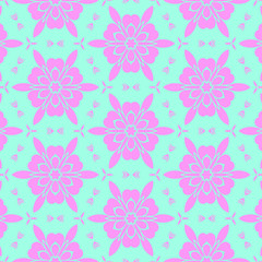 Fototapeta premium Pastel beauty pattern with floral elements