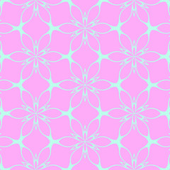 Fototapeta premium Pastel beauty pattern with floral elements
