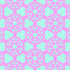 Pastel beauty pattern with floral elements