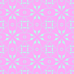 Pastel beauty pattern with floral elements