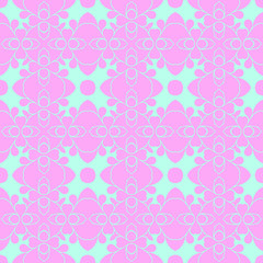 Pastel beauty pattern with floral elements