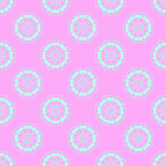 Pastel beauty pattern with floral elements