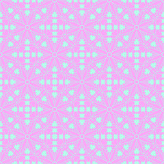 Pastel beauty pattern with floral elements