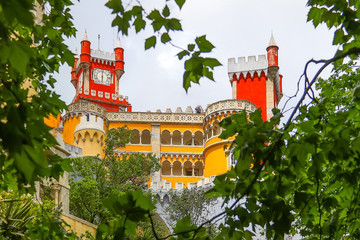 Pena Castle, Sintra, Lisbon District, in Portugal