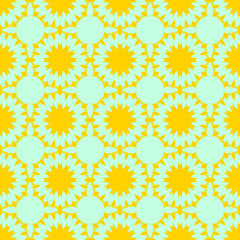 Beauty floral yellow pattern, spring cover design