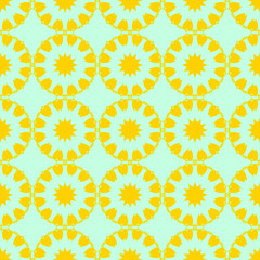 Beauty floral yellow pattern, spring cover design