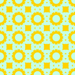 Beauty floral yellow pattern, spring cover design