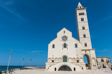 Like a white ship in the middle of the sea. Trani, cathedral of San Nicola Pellegrino. Puglia. Italy